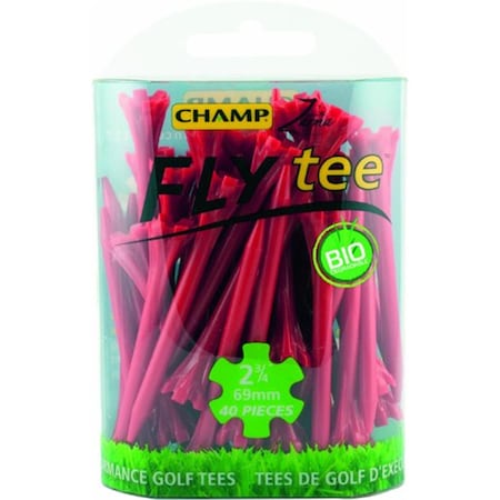 FLYTee 2 3/4-inch Red From Champ, 40PK